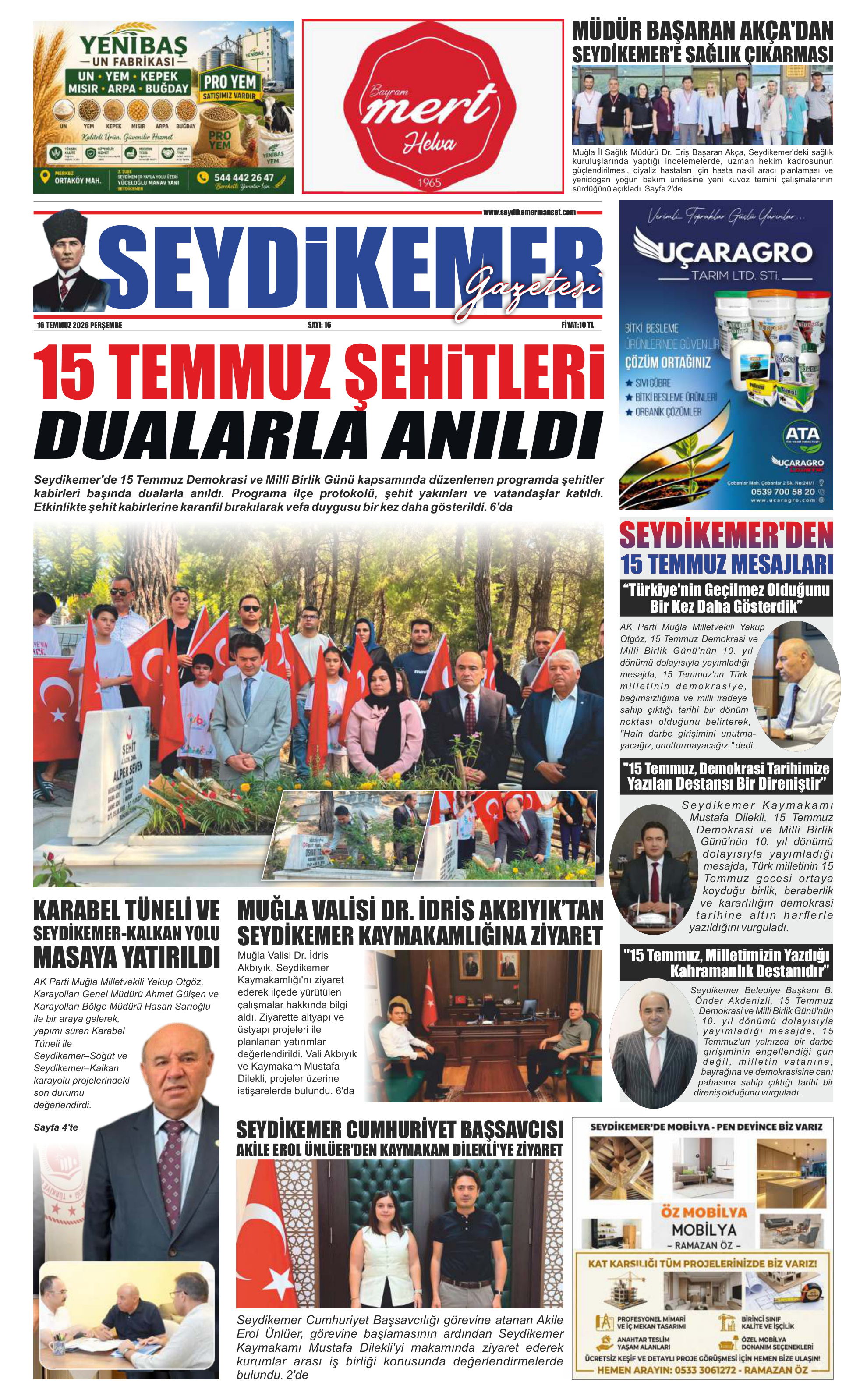 SEYDİKEMER GAZETESİ 1.SAYI